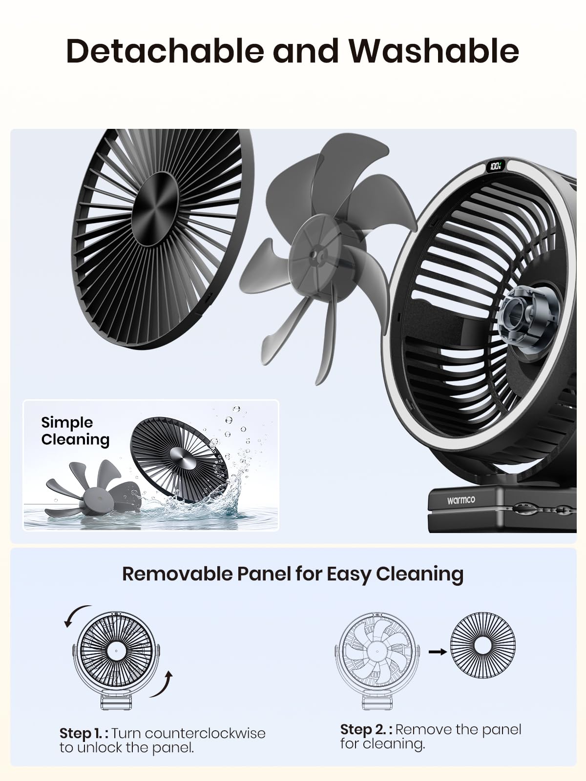 Warmco brushless motor delivers strong yet quiet airflow