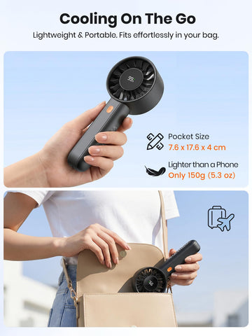 Warmco HC2 pocket-size ergonomic design fits naturally in hand or bag.