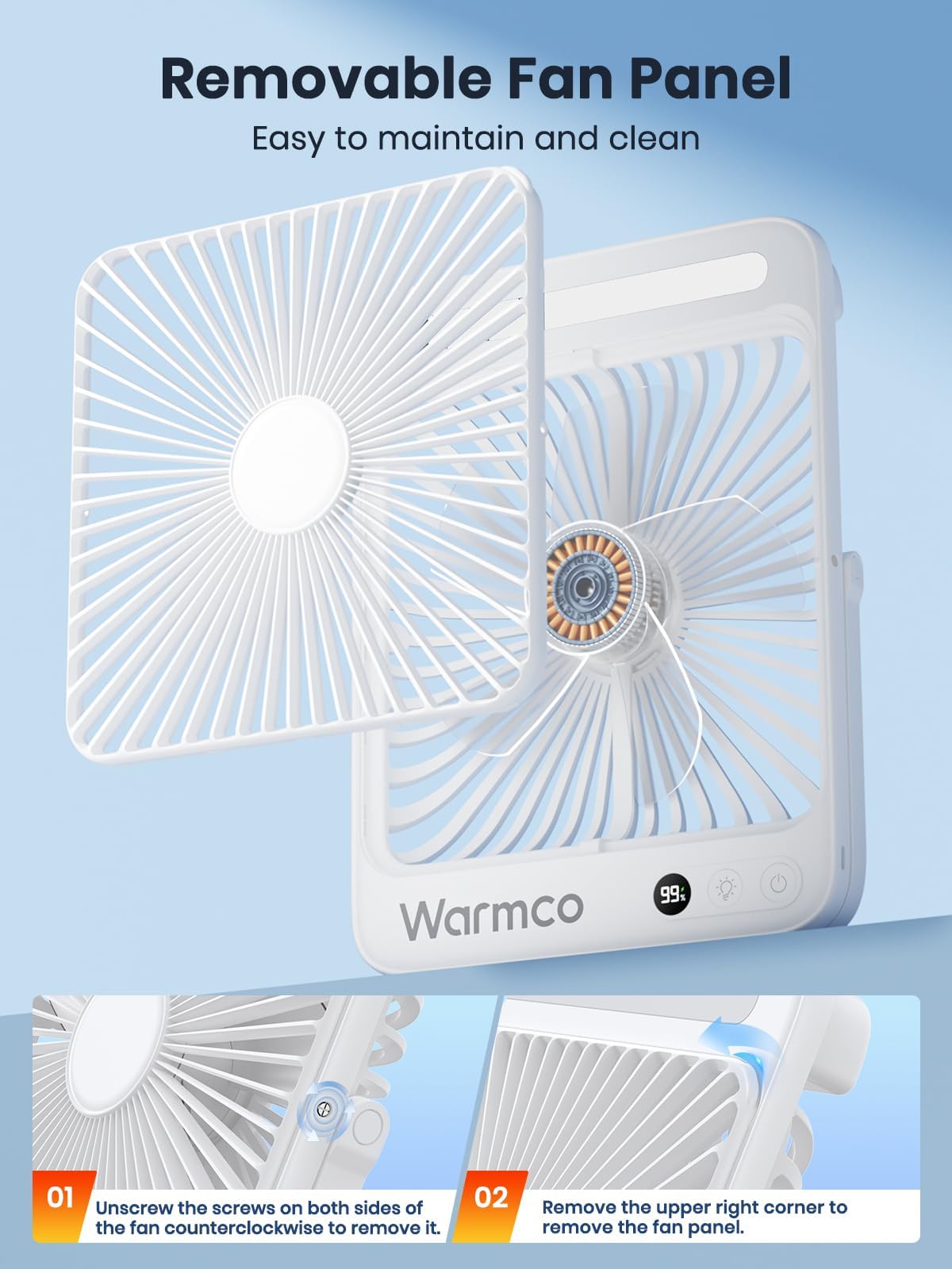 Warmco LED display and emergency charging ready for power outages.