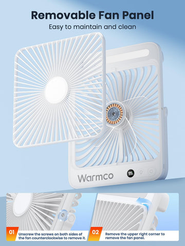 Warmco LED display and emergency charging ready for power outages.