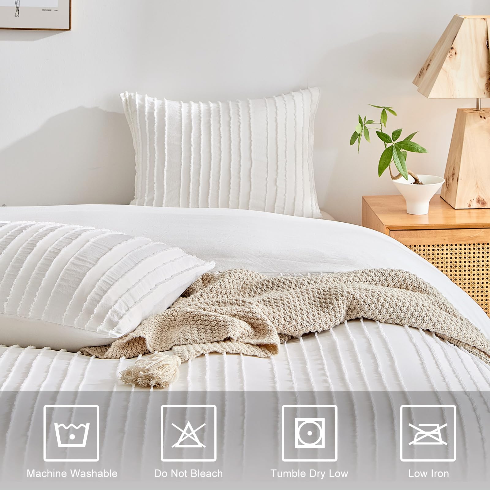 WARMDERN 8-corner-ties stabilize the insert for a smooth night.
