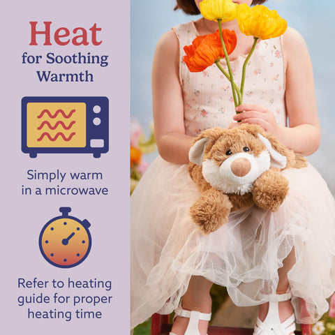 Warmies Brown Bunny lavender-scented plush enhances relaxation
