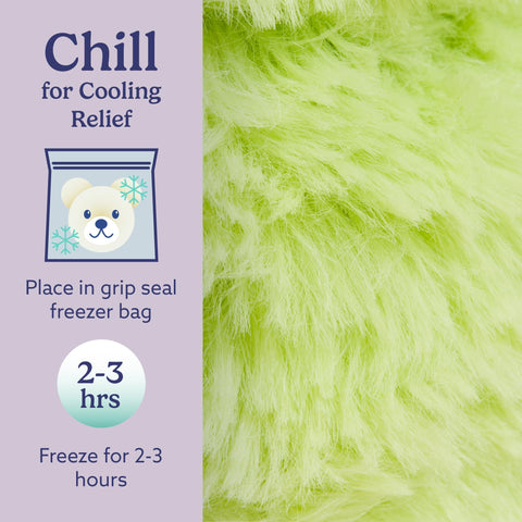 Warmies Frog cooling option for hot days.
