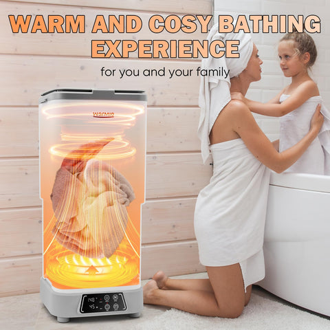 Warmio 30L towel warmer compact storage under vanity