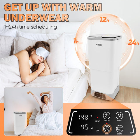 Warmio 30L towel warmer fragrance disc compartment in use