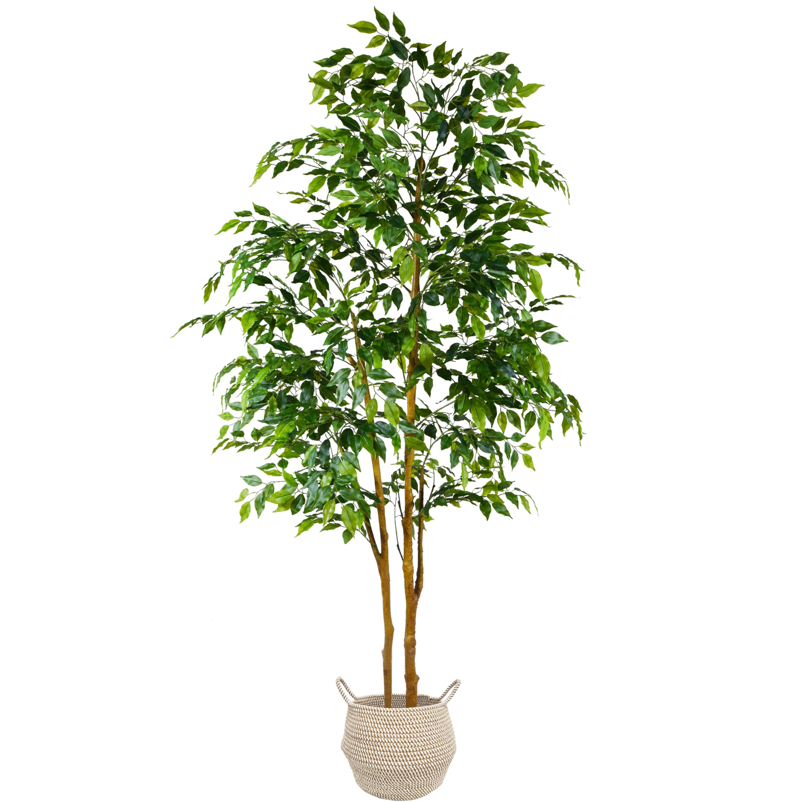 Warmplants artificial ficus tree full silhouette for spacious interior spaces.