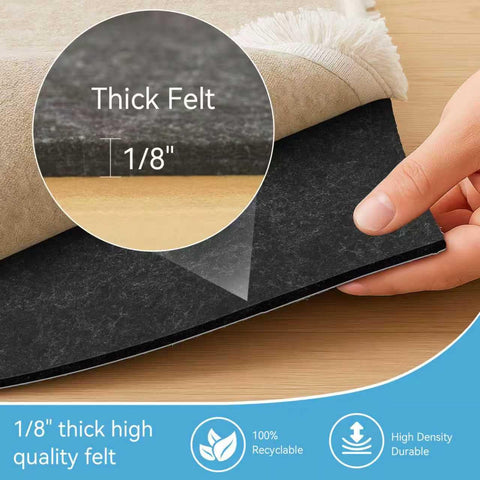 Warmstar 1/2-inch rug pad offering plush cushion and noise reduction