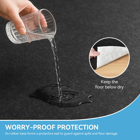 Close-up of Warmstar 1/8-inch thin-profile rug pad underlay