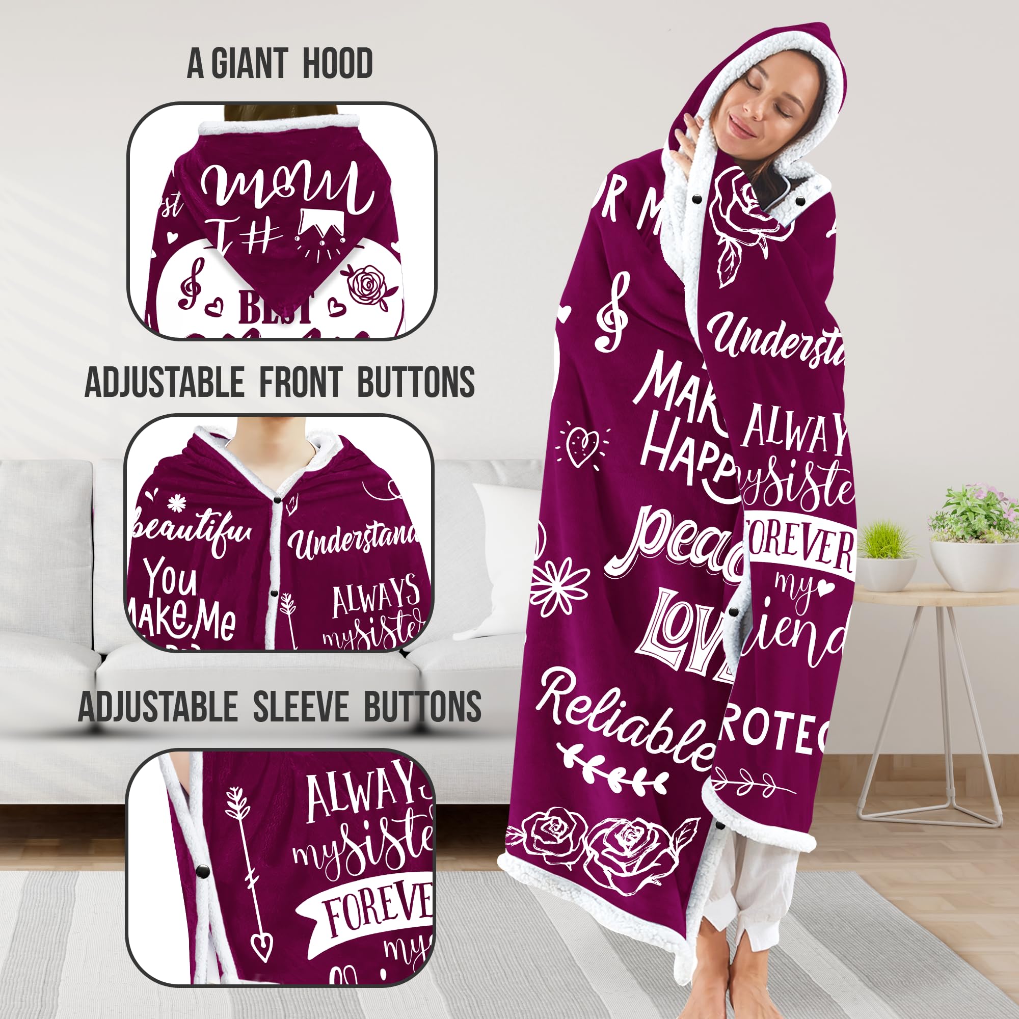 Warmstorey blanket hoodie keeps outdoor moments warm during cool evenings.