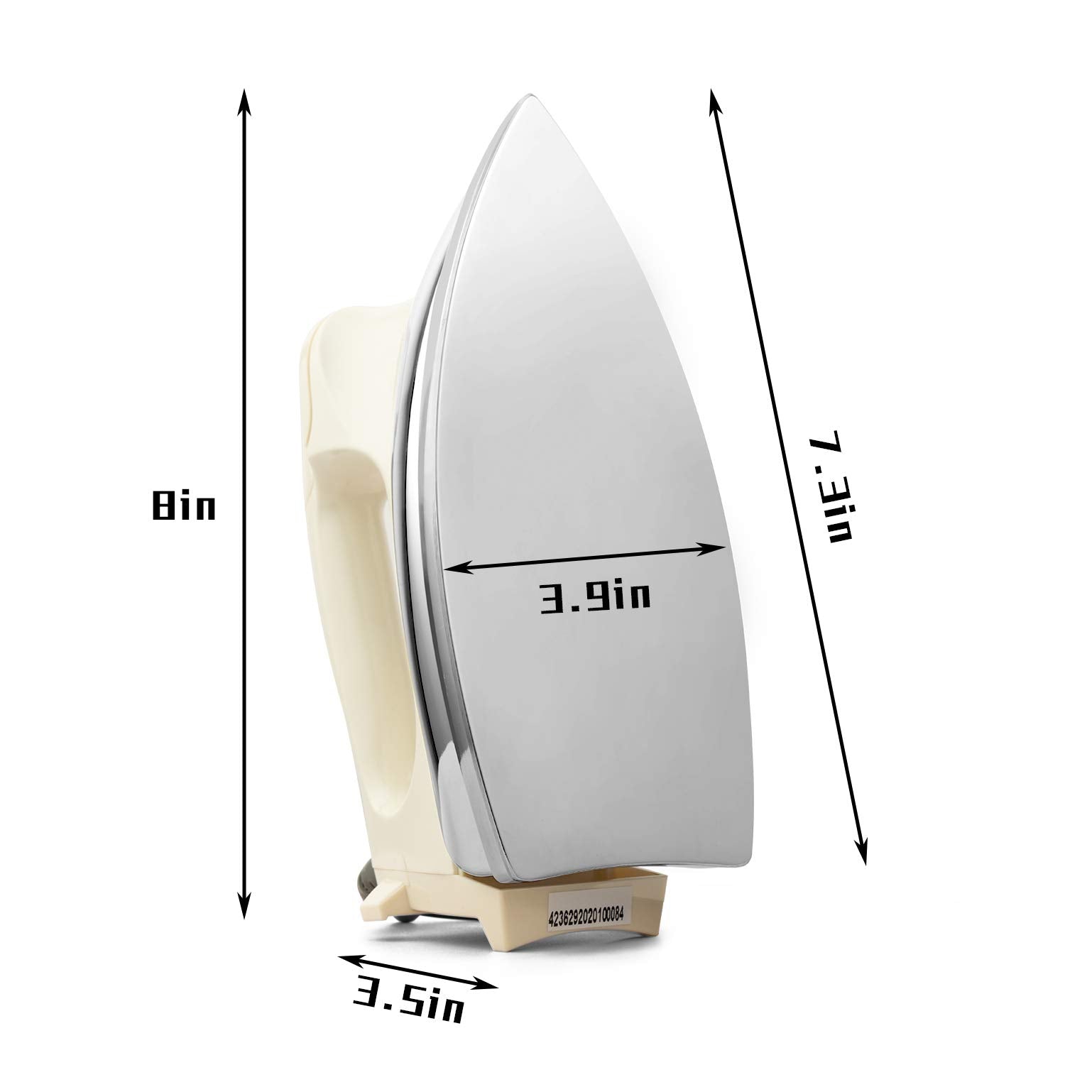 WASING stainless steel soleplate delivers smooth, quick ironing results on fabrics.