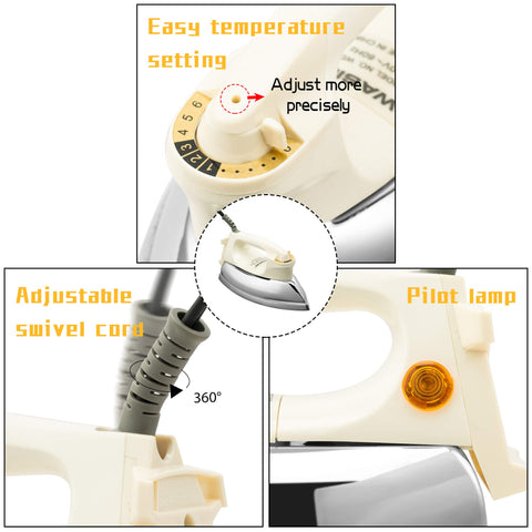 WASING temperature control maintains balanced heat for consistent results.
