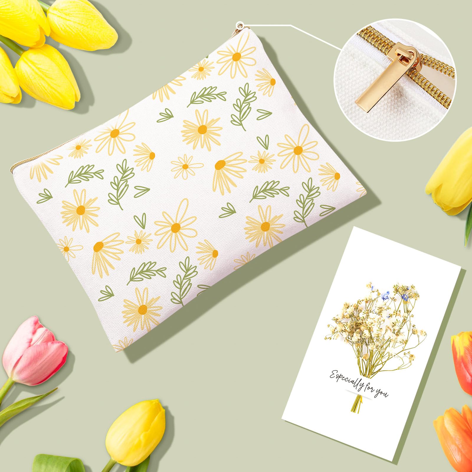 Wasocol dried flower gift card with a heartfelt message