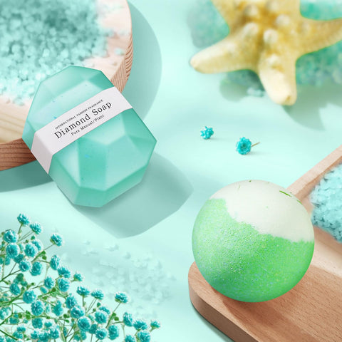 Wasocol bath bombs release calm, fizzing scents in the bath.