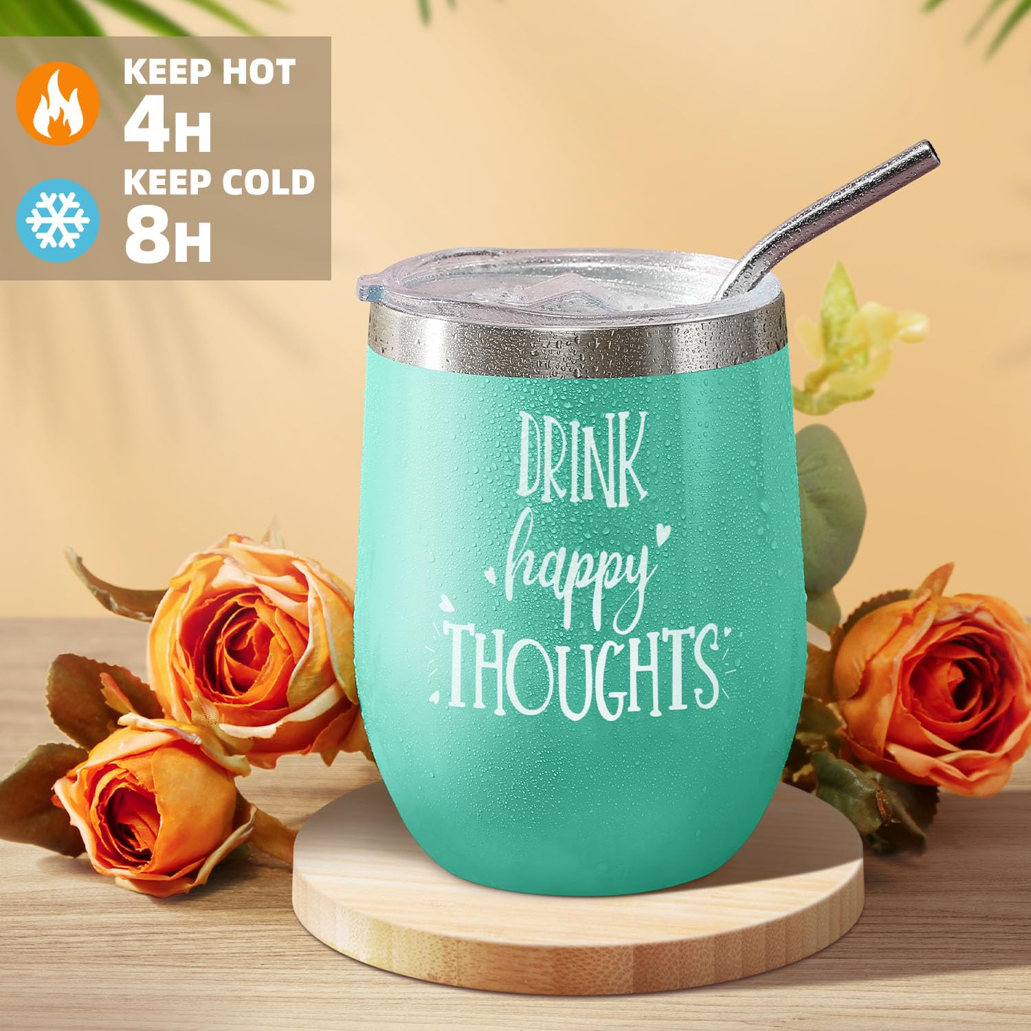 Wasocol insulated tumbler maintains hot for hours and cold long-lasting.