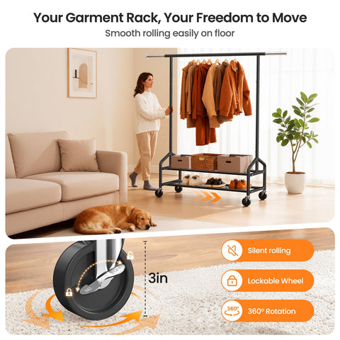 WATIOWL multi-use rack suitable for home and boutique store displays