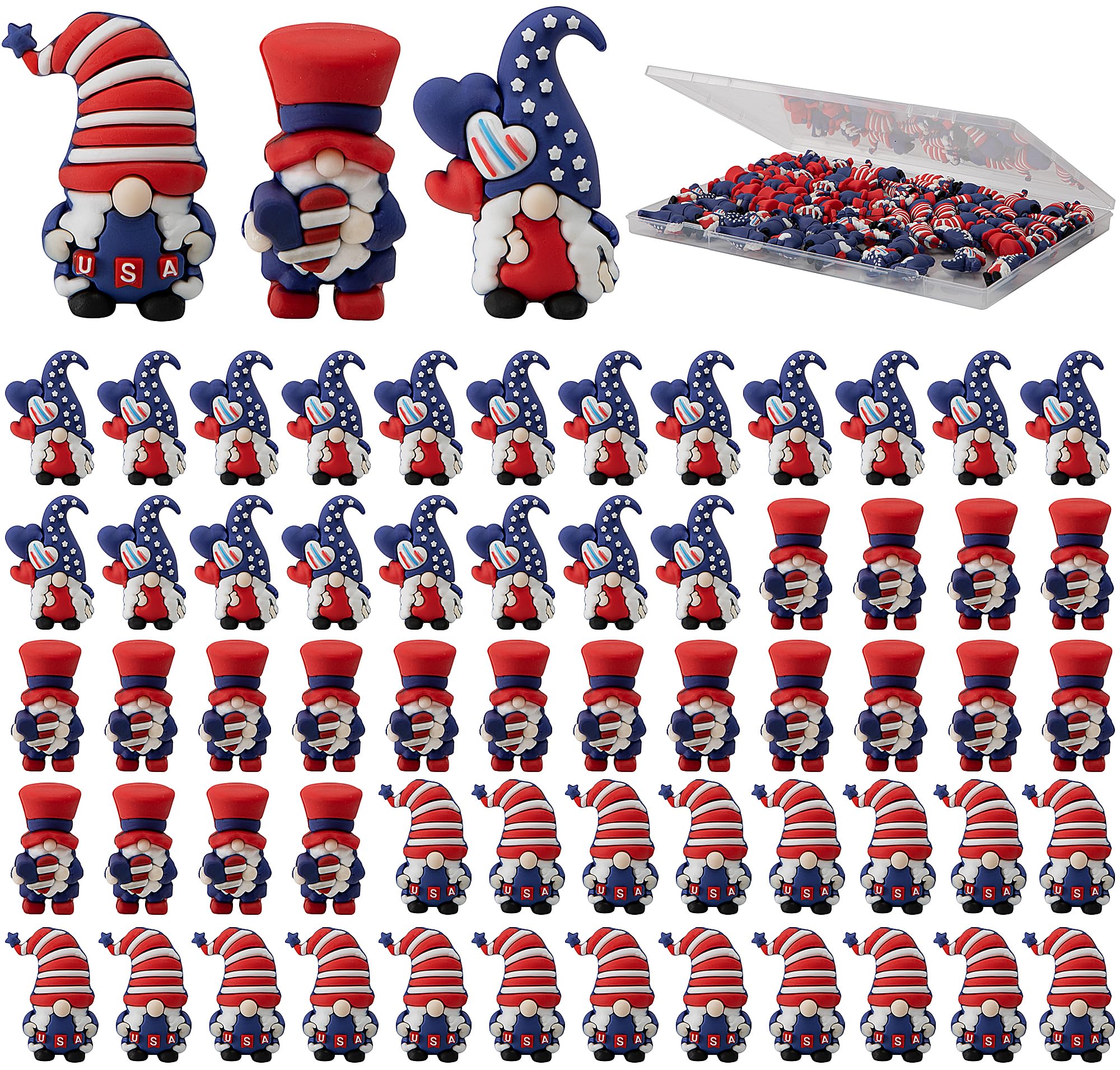 Watayo 4th of July gnomes pack brighten tables with patriotic color