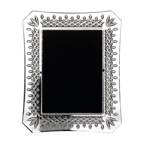 Waterford Lismore 5x7 frame showcasing a photo with crystal sparkle.