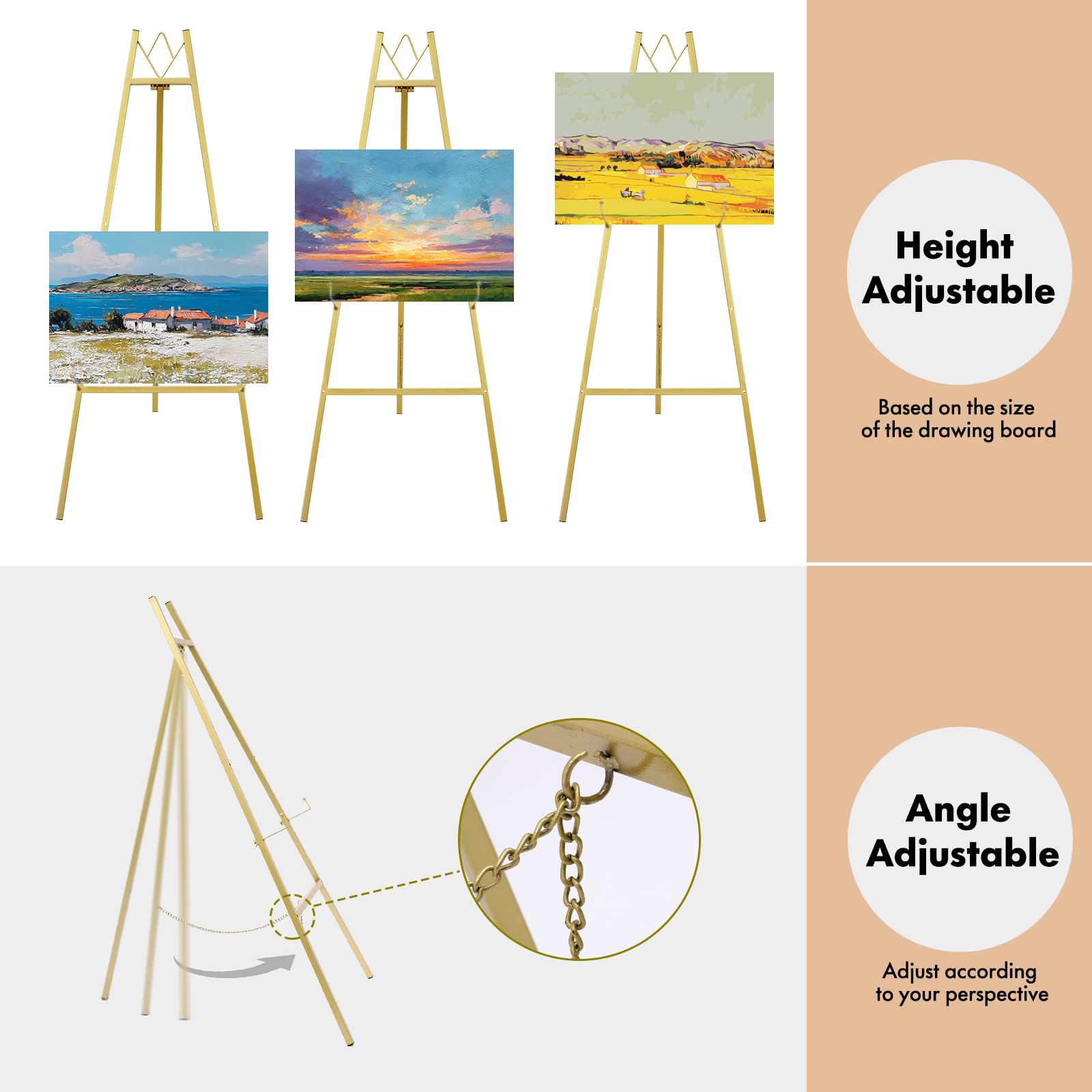 Watihere easel tilt feature enables perfect viewing angles.