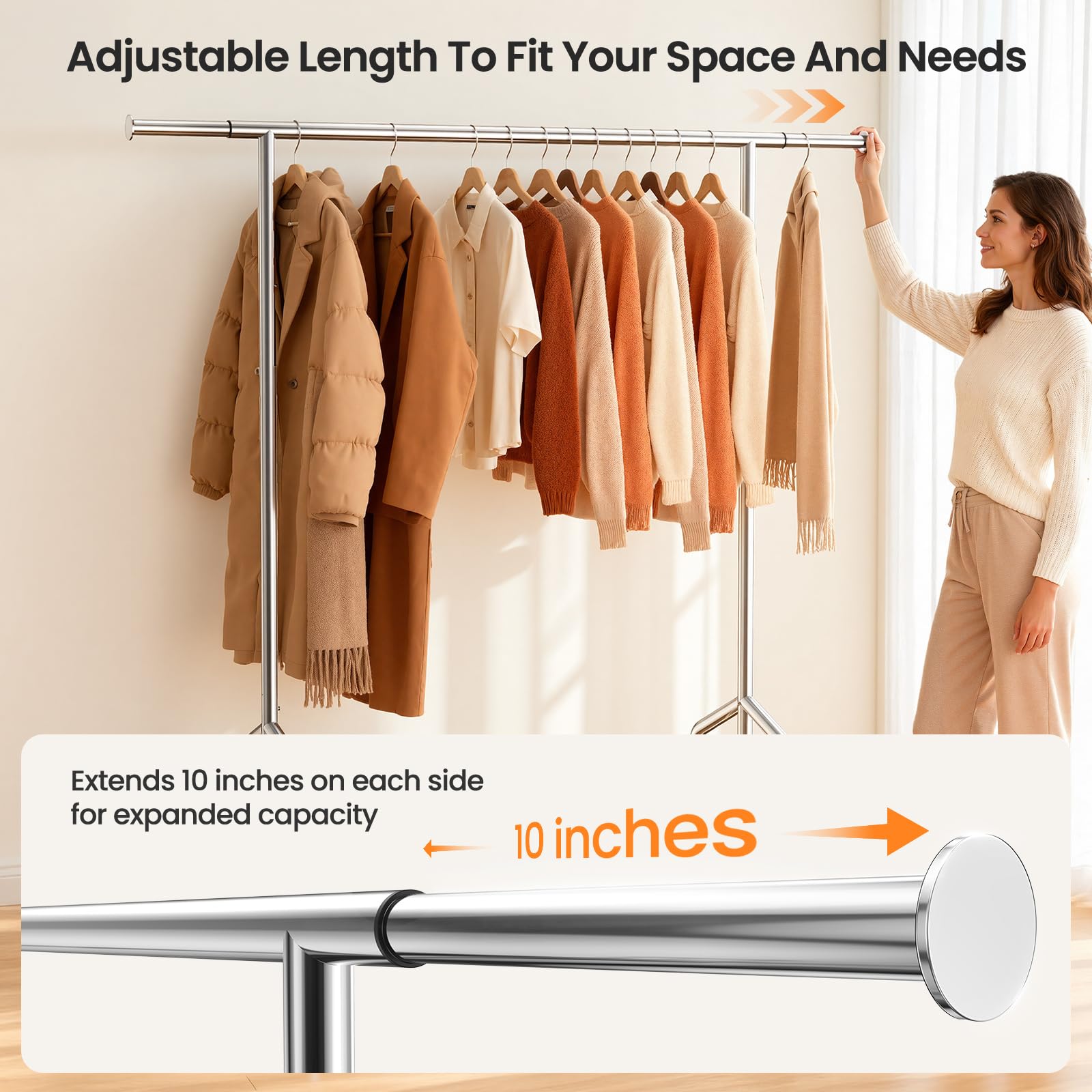 WATIOWL lower mesh shelf provides extra storage for shoes and accessories.