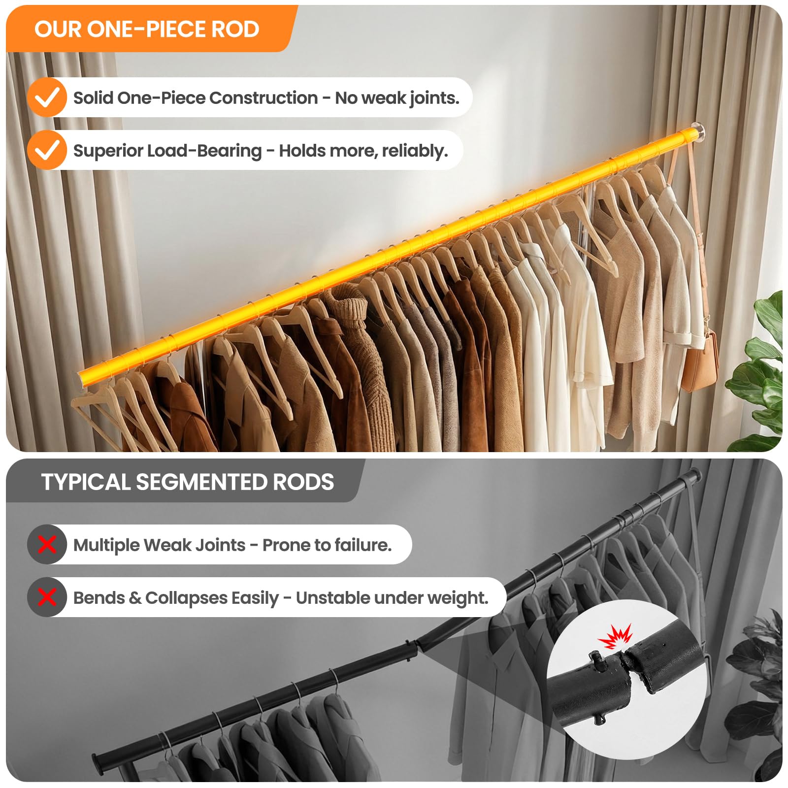 WATIOWL heavy-duty rack shows reinforced metal frame for high-load capacity.
