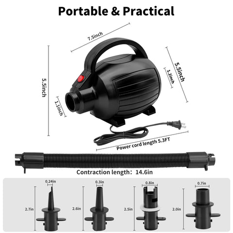 Wauffua durable ABS shell and heat resistant cable for long lasting operation.