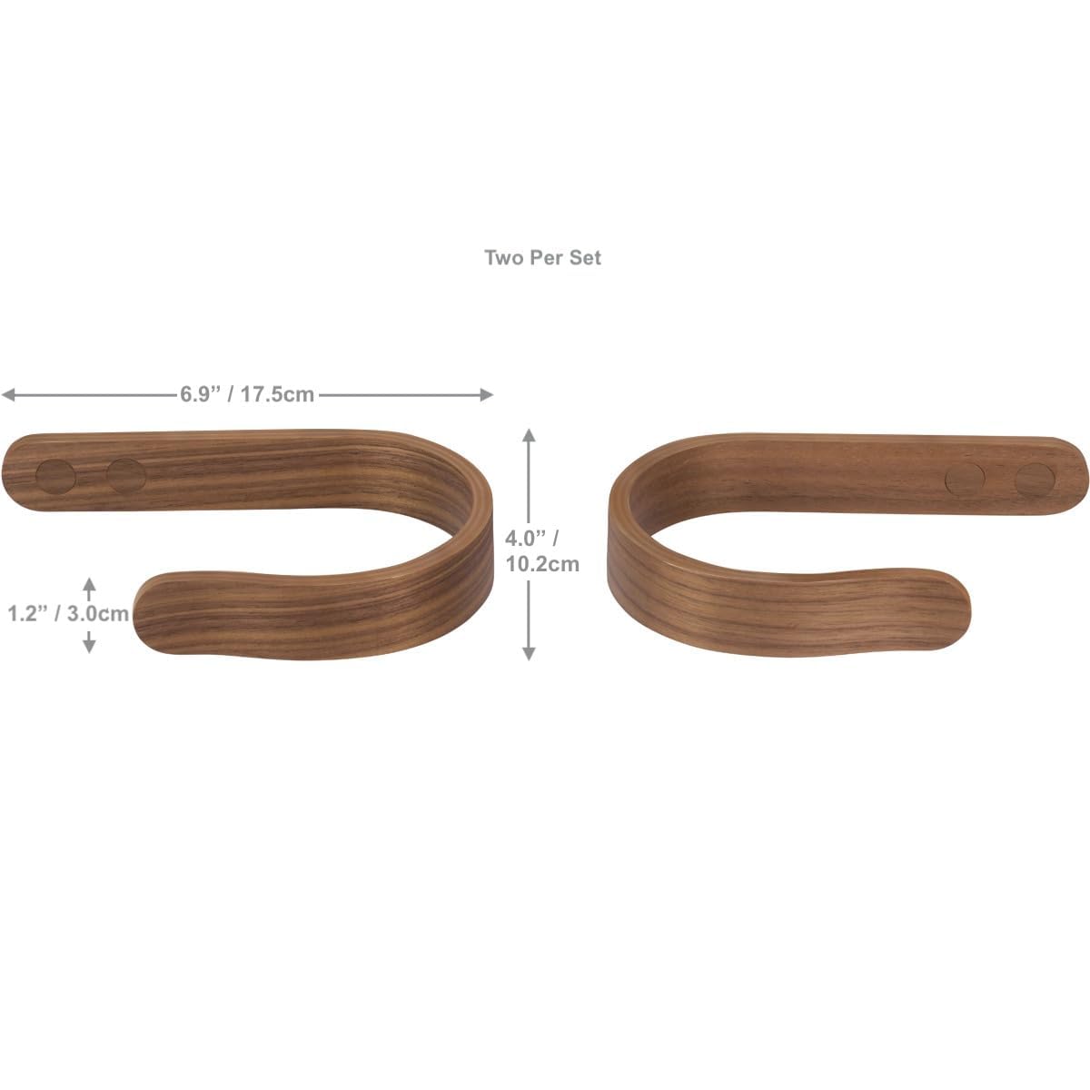 Waveply edge staining detail demonstrates matched walnut veneer edges