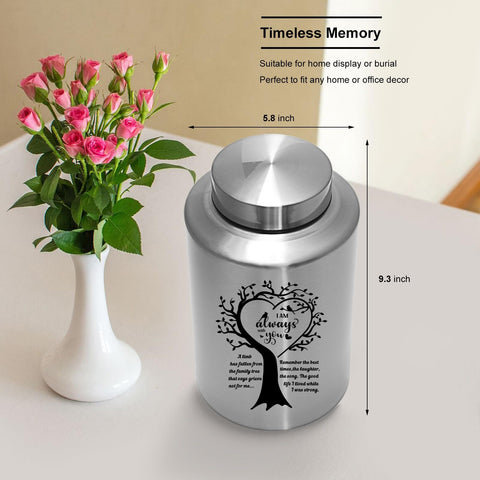 WAVITA durable urn for home display and memorial rituals