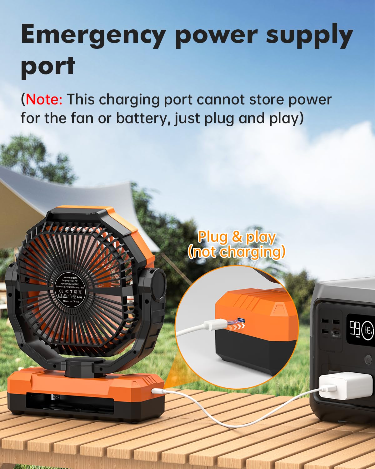 Wavmill ideal for tent camping and outdoor use.