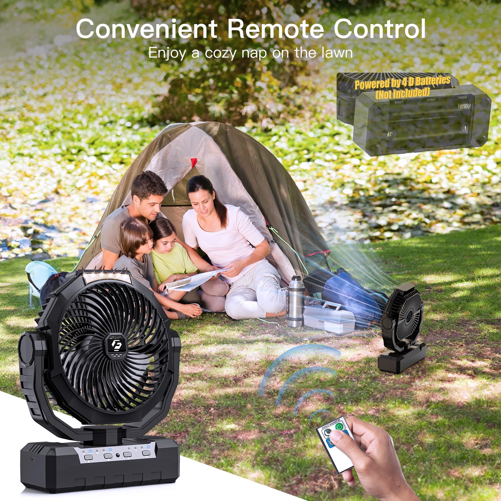 Wavmill fan remote control for convenient operation from a distance.