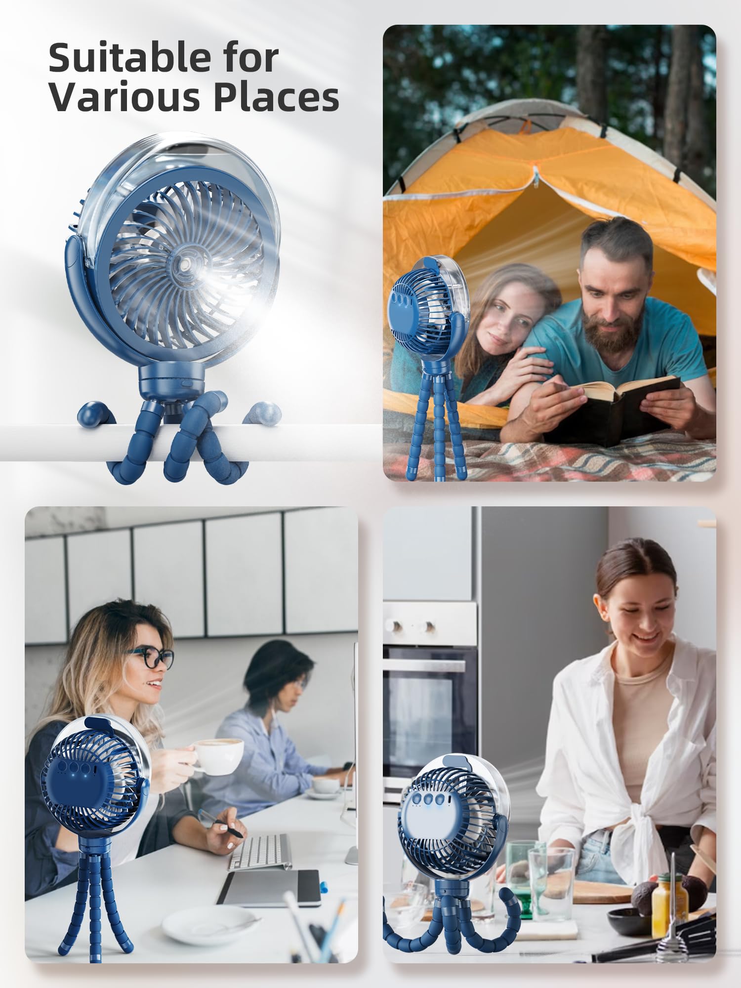 Wavmill portable fan ideal for travel, gym, and outdoor adventures.