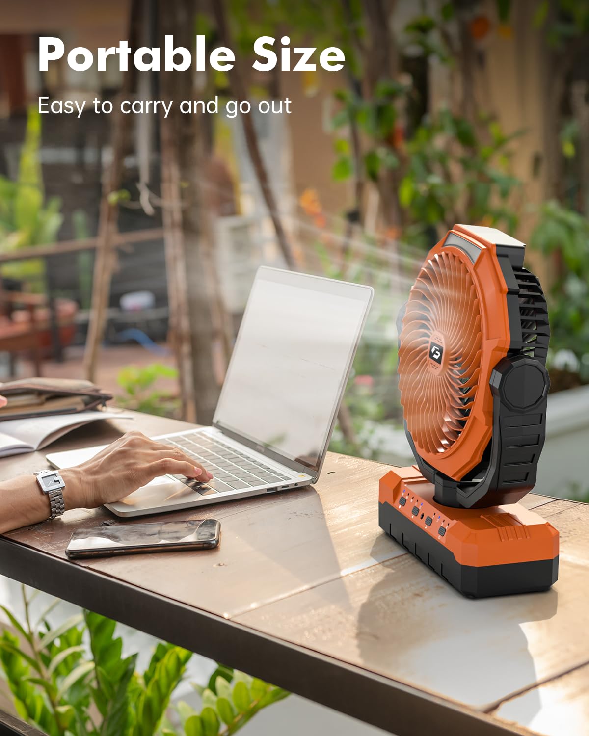 Wavmill portable USB table fan kit for quick setup.