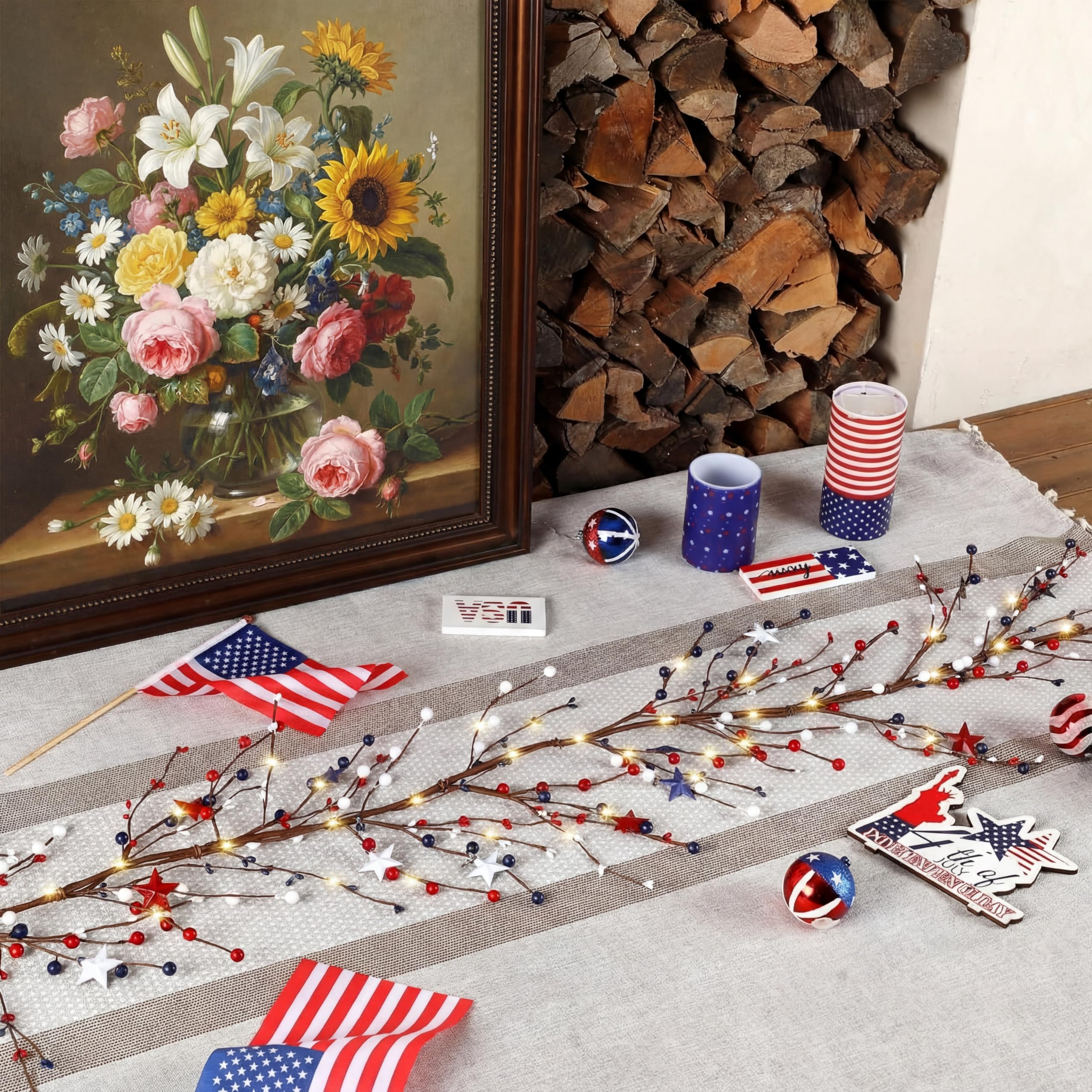 Wavwavw battery-operated garland offers cordless, easy setup.