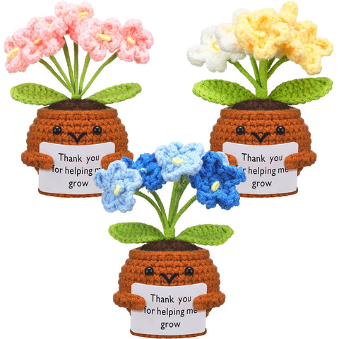 Wavwavw forget-me-not flower plant 3pcs — bright desk decor for classrooms and home.