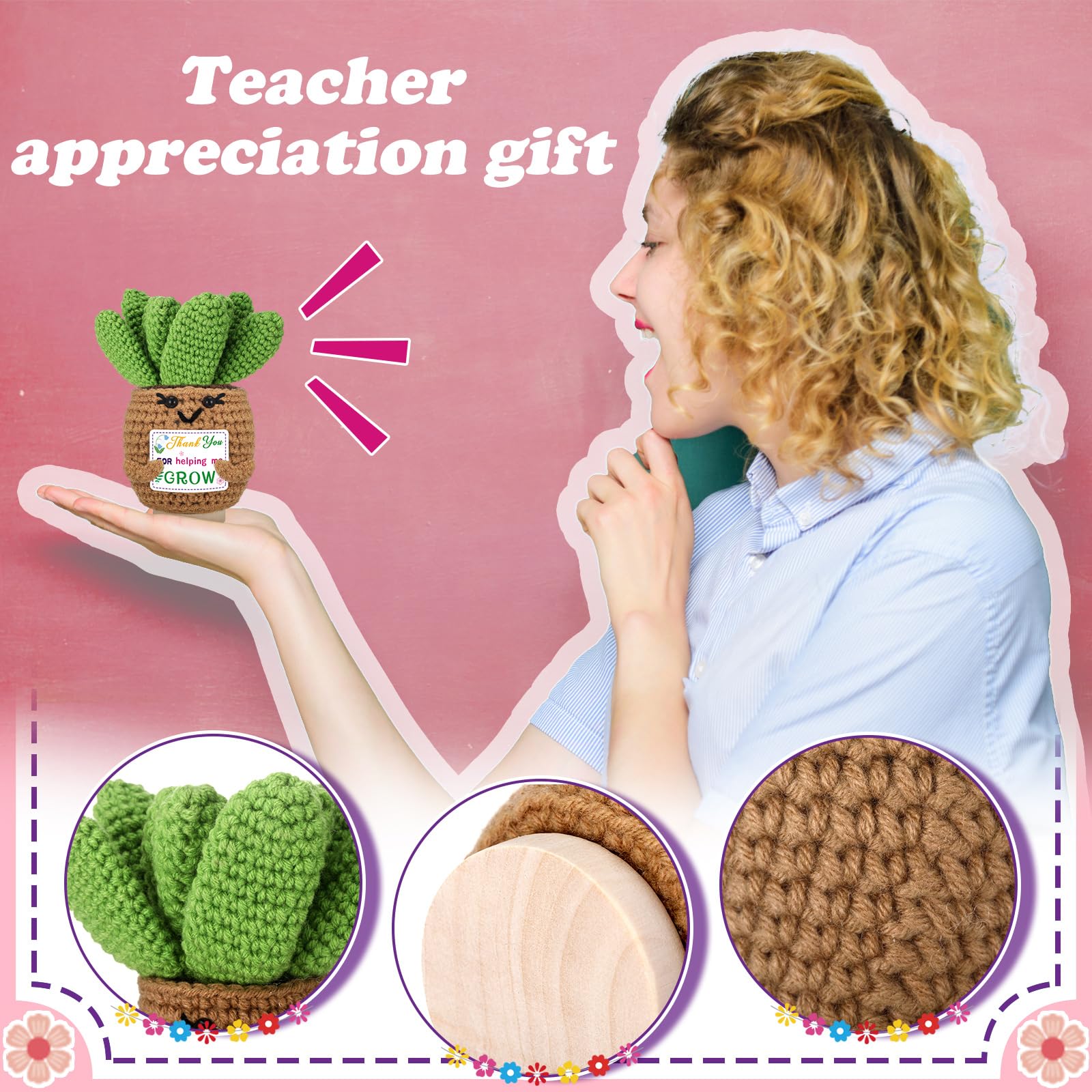 Wavwavw crochet plant with card fits gift-ready packaging.