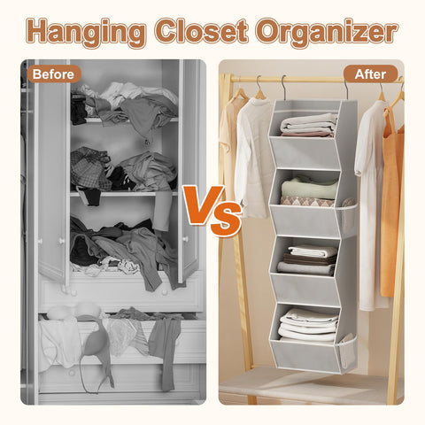 Wawocs collapsible design folds away for portable closet storage.