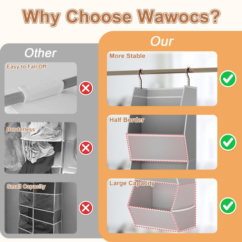Wawocs mesh pockets on the sides keep small items neatly organized.