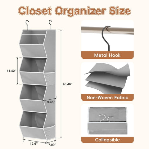 Wawocs shelves maximize vertical space in narrow closets for organized storage.