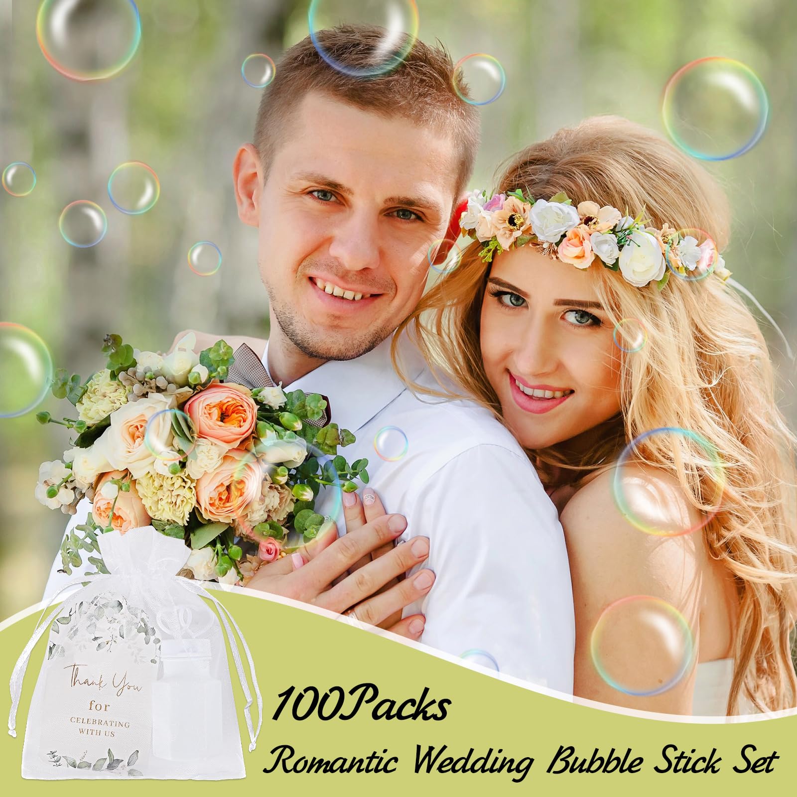 WAYASDCU complete wedding party kit with 100 sets for easy planning