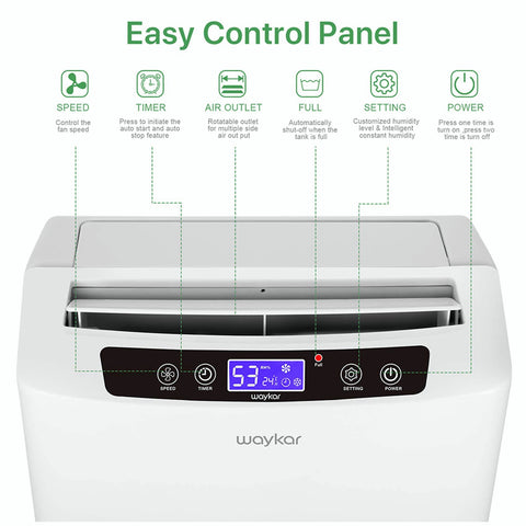 Waykar 90-degree airflow focuses dry air on damp corners.