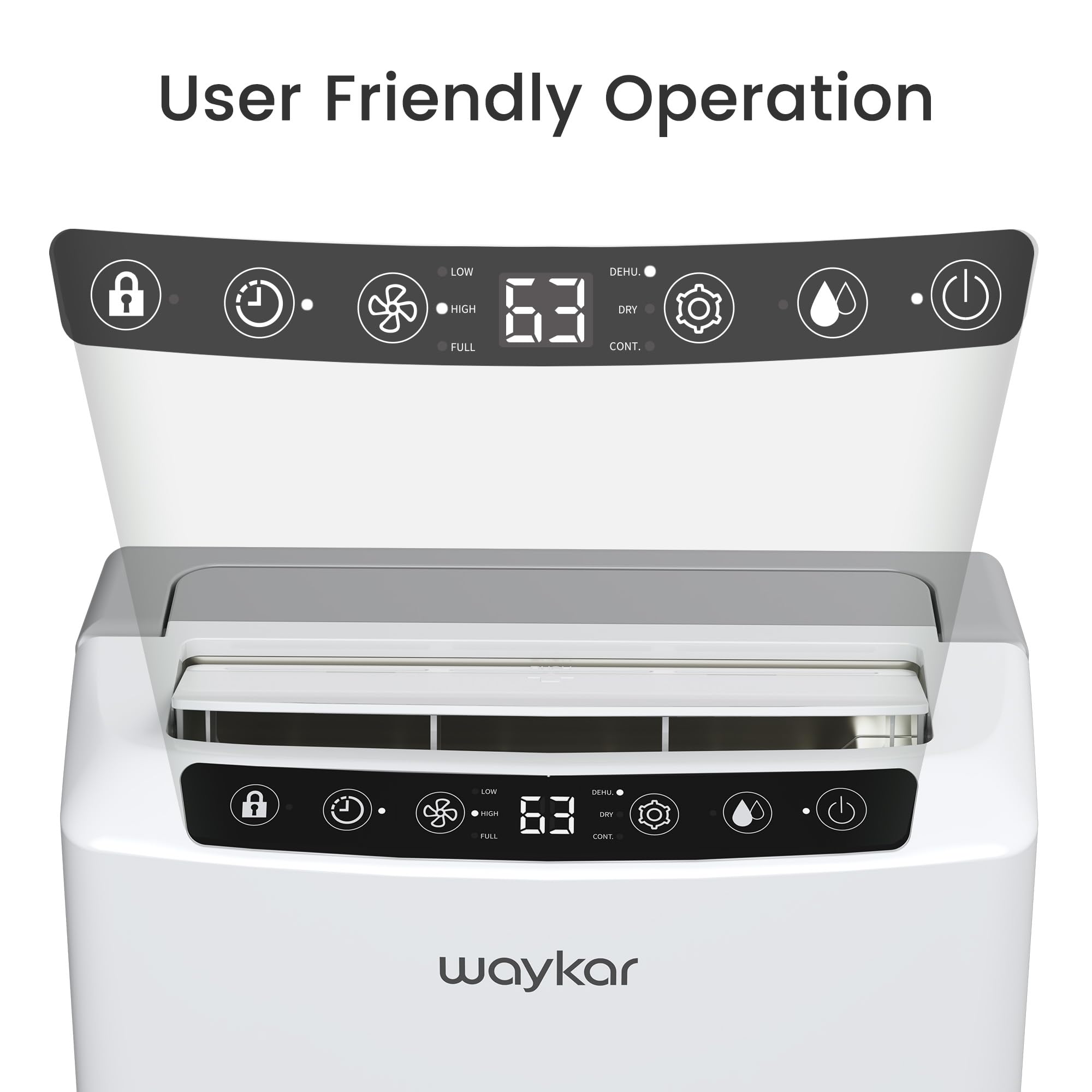 Waykar detachable washable filter for easy maintenance