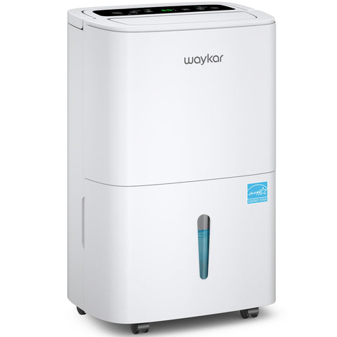 Waykar Max 80 Pint Dehumidifier front view for basements and large rooms