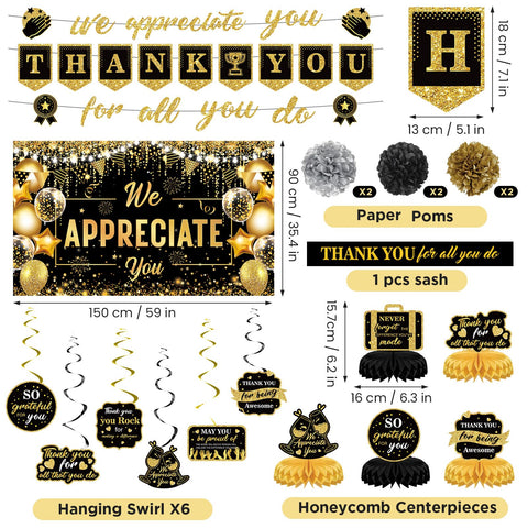 Wayyogh Appreciate You honeycomb centerpieces add texture to tabletops.