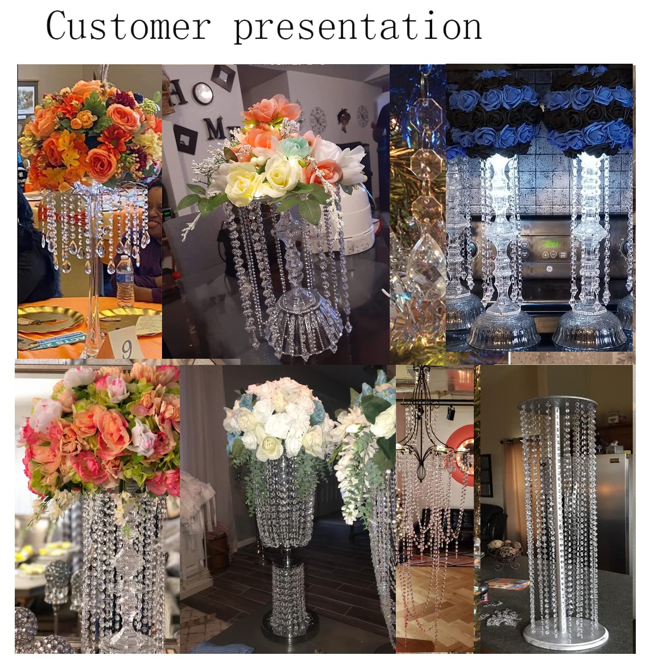 WAZHRMGHG DIY decor beads ideal for centerpieces and creative installations.