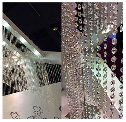 WAZHRMGHG wedding decor bead chain offers easy length customization.