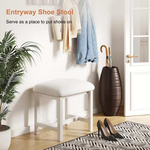 WBKATN non-slip feet protect floors and keep the stool steady.