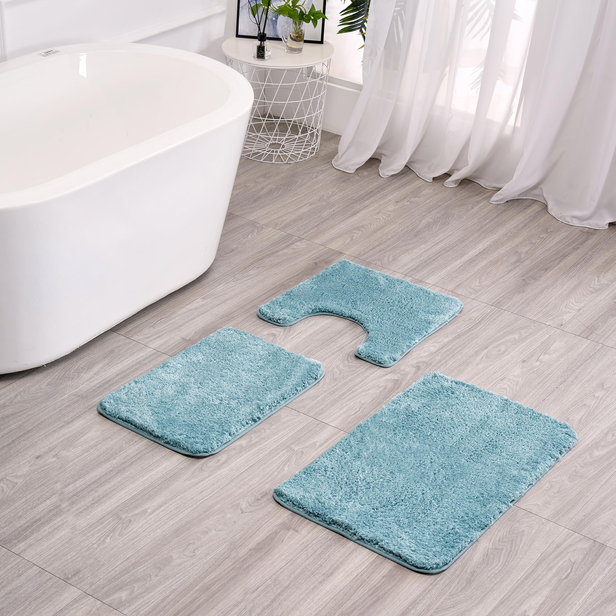 WCBSTT ultra-soft fluffy microfiber rug texture for plush feel