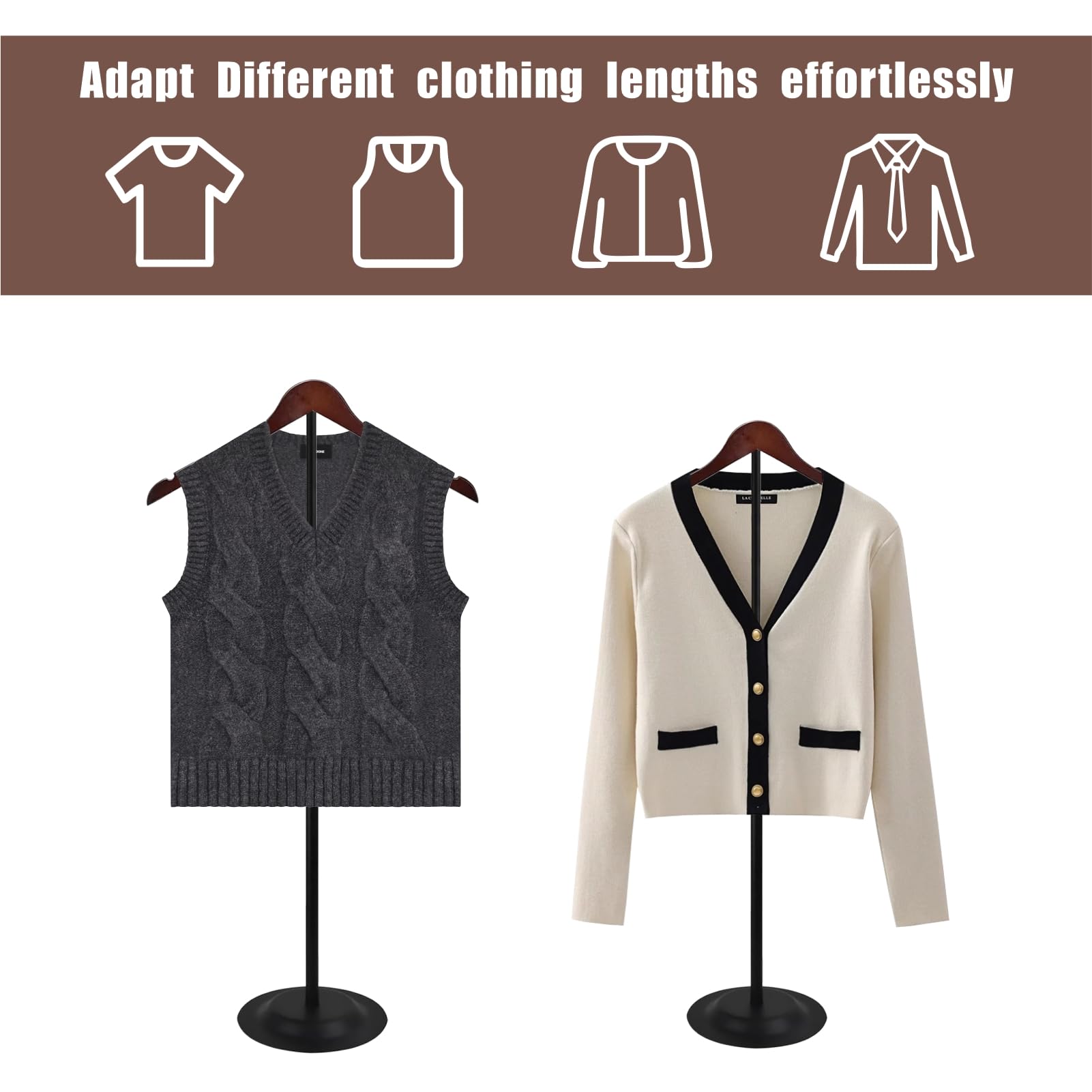 WDBG height adjustment knob lets you tailor display height for seasonal outfits.