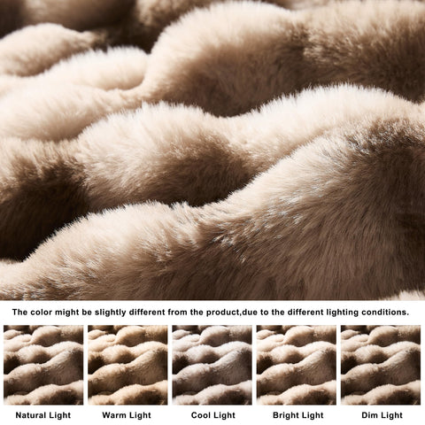WDCOZY bubble throw blanket on bed enhances restful evenings with softness