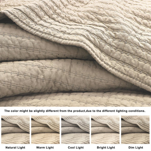 WDCOZY farmhouse beige design brings rustic elegance to the bedroom.