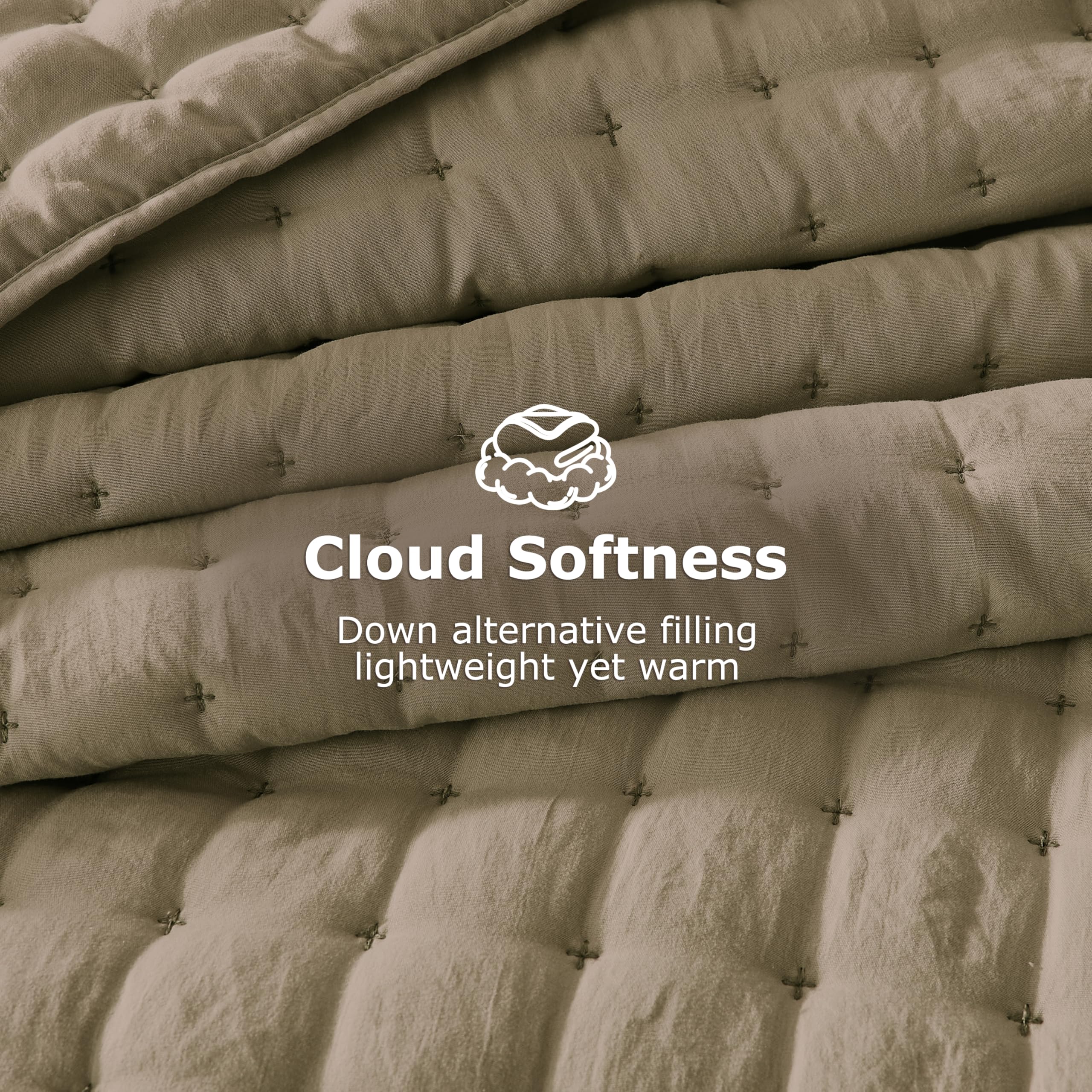 WDCOZY lightweight bedspread offers breathable, versatile warmth.